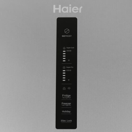 Холодильник с морозильником   Haier CEF536CSG серебристый
