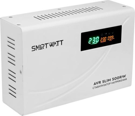 Стабилизатор напряжения SMARTWATT AVR SLIM 500RW