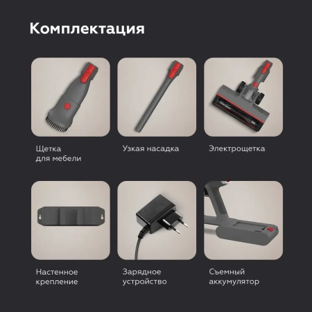 Пылесос BQ VCA0103H Серый