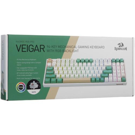 Клавиатура проводная + беспроводная Redragon Veigar K643