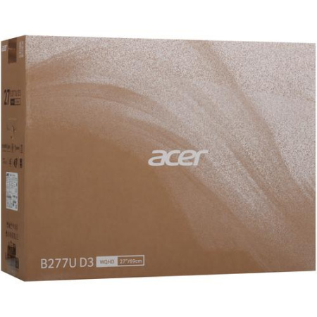 27" Монитор Acer Vero B277UD3bmiqprcuzx черный