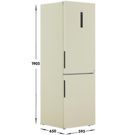 Холодильник с морозильником   Haier C2F636CCRGU1 бежевый