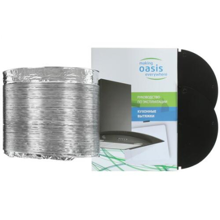 Вытяжка наклонная Oasis ND-60W белый/белый