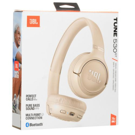 Беспроводные наушники JBL Tune 530BT  бежевый 2025
