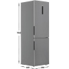 Холодильник с морозильником   Haier C2F636CXMVU1 серебристый
