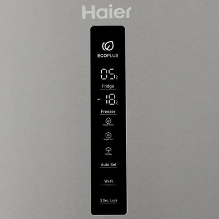 Холодильник с морозильником   Haier C2F636CXMVU1 серебристый