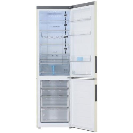 Холодильник с морозильником   Haier C2F637CCGU1 бежевый