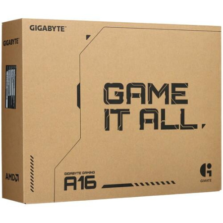 16" Ноутбук GIGABYTE GAMING A16 черный