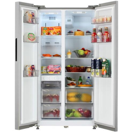 Холодильник Side by Side   Midea MDRS710FGE46 серебристый
