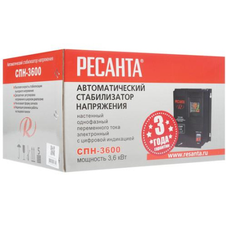 Стабилизатор напряжения Ресанта СПН-3600
