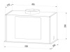 Вытяжка полновстраиваемая Weissgauff Aura 850 BL черный