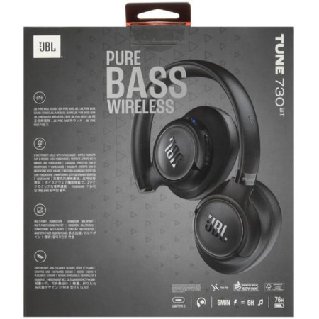 Беспроводные наушники JBL Tune 730BT  черный 2025