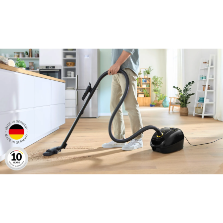 Пылесос Bosch BGL38GOLD черный/золотистый