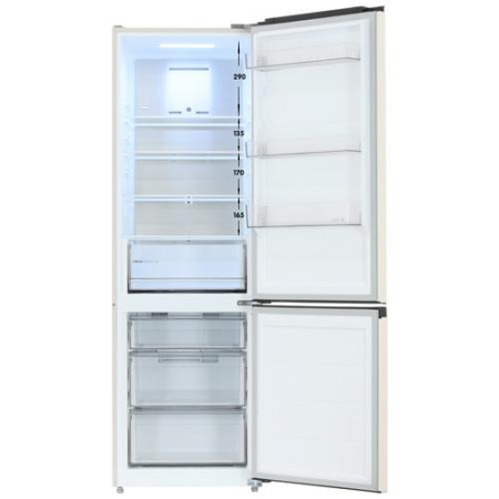 Холодильник с морозильником   Midea MDRB458FGF33IDM бежевый
