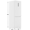 Холодильник с морозильником Haier C2F636CWFDU1 белый