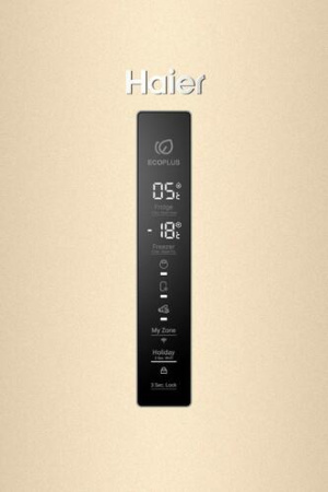 Холодильник с морозильником   Haier C4F640CGGU1 золотистый
