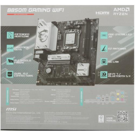 Материнская плата MSI B850M GAMING WIFI