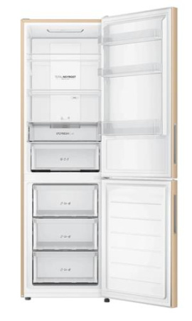 Холодильник с морозильником   Haier CEF536CGG золотистый