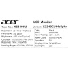 34" Монитор Acer Nitro XZ340CUHbiiphx черный