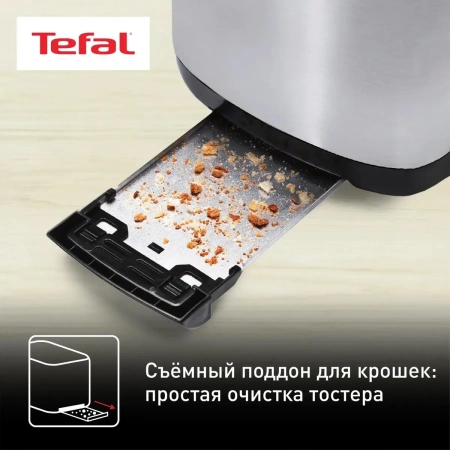 Тостер Tefal TT365031 серебристый/черный