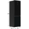 Холодильник с морозильником   Midea MDRB521MGE22ODM черный