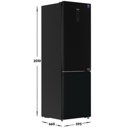 Холодильник с морозильником   Midea MDRB521MGE22ODM черный