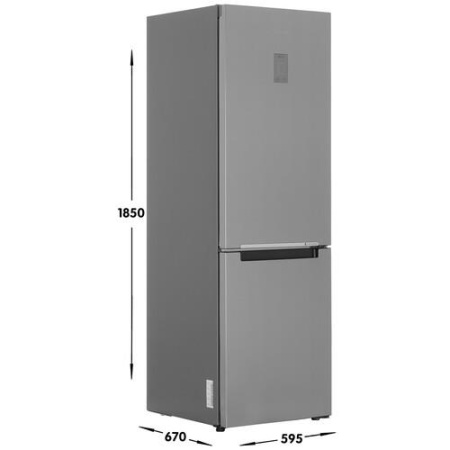 Холодильник с морозильником   Samsung RB33A3440SA серебристый