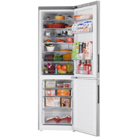 Холодильник с морозильником   Haier C2F636CFRGU1 серебристый