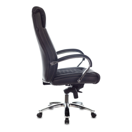 Кресло Бюрократ T-9924SL/Black кожа черный