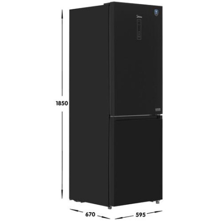 Холодильник с морозильником   Midea MDRB470MIE22OM черный