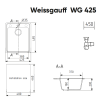 Мойка Weissgauff WG 42502 Beige