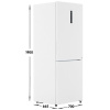 Холодильник с морозильником   Haier C4F744CWGU1 белый