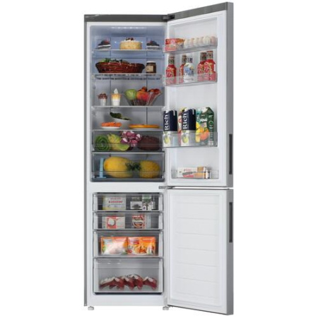 Холодильник с морозильником   Haier C2F637CFMVU1 серебристый