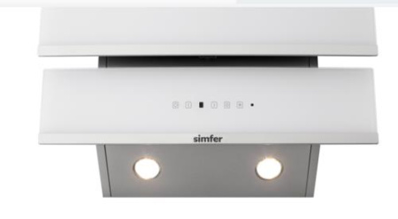 Вытяжка наклонная Simfer SM63W1 белый/белый, серебристый