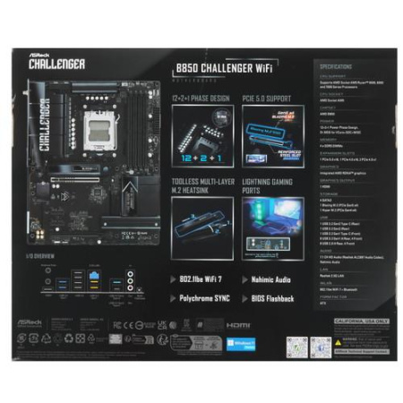 Материнская плата ASRock B850 Challenger WiFi