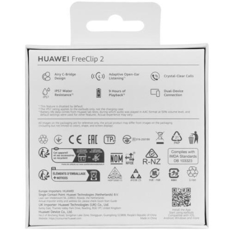 Наушники TWS HUAWEI FreeClip 2  черный 2025