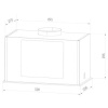Вытяжка полновстраиваемая Weissgauff Aura 850 BL черный