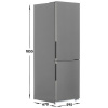 Холодильник с морозильником   Midea MDRB548MMF46 серебристый