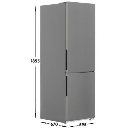 Холодильник с морозильником   Midea MDRB548MMF46 серебристый