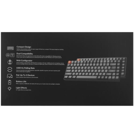 Клавиатура  проводная + беспроводная Keychron K2 Max