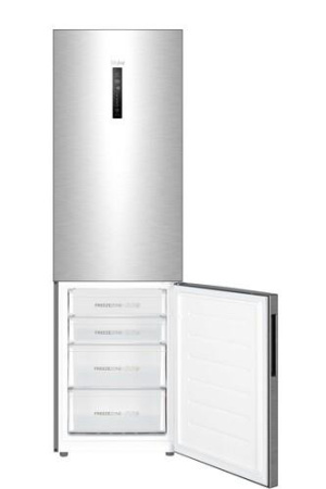 Холодильник с морозильником   Haier C4F640CXU1 серебристый
