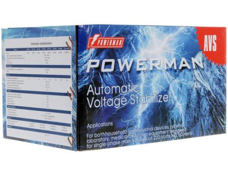 Стабилизатор напряжения Powerman AVS 1000D Black