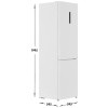 Холодильник с морозильником Haier CEF534CWRG белый