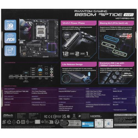Материнская плата ASRock B850M Riptide WiFi