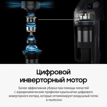 Вертикальный пылесос  Samsung VS20B75ACR5/EV  черный