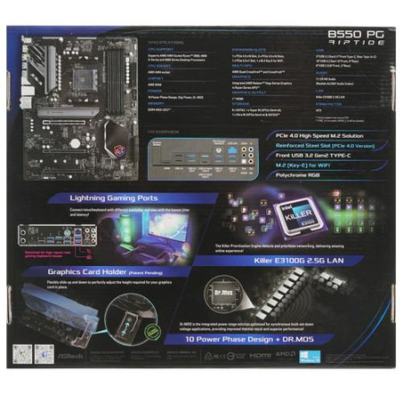 Материнская плата ASRock B550 PG Riptide