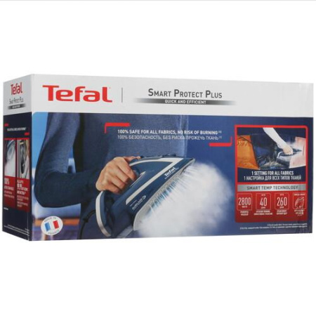 Утюг Tefal Smart Protect Plus FV6872E0 синий