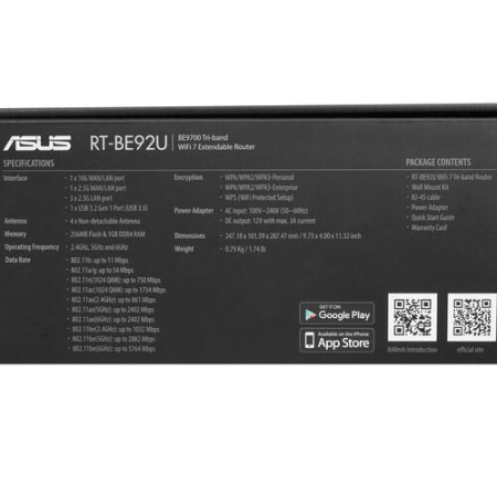 Wi-Fi роутер ASUS RT-BE92U