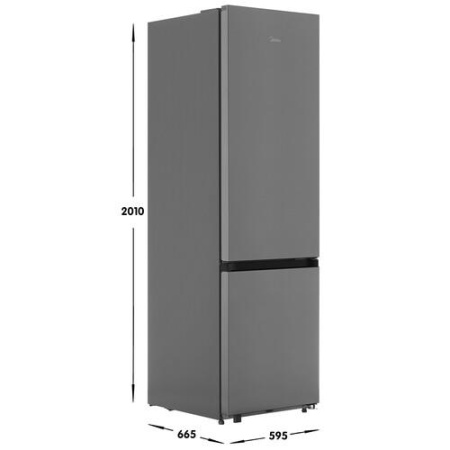 Холодильник с морозильником   Midea MDRB601MME46 серебристый