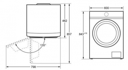 Стиральная машина MAUNFELD MFWM106WH051 белый